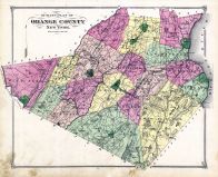Outline Map, Orange County 1875